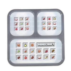 Minecraft Lunch Sandwich Bento Box Food Storage Container Kids Green